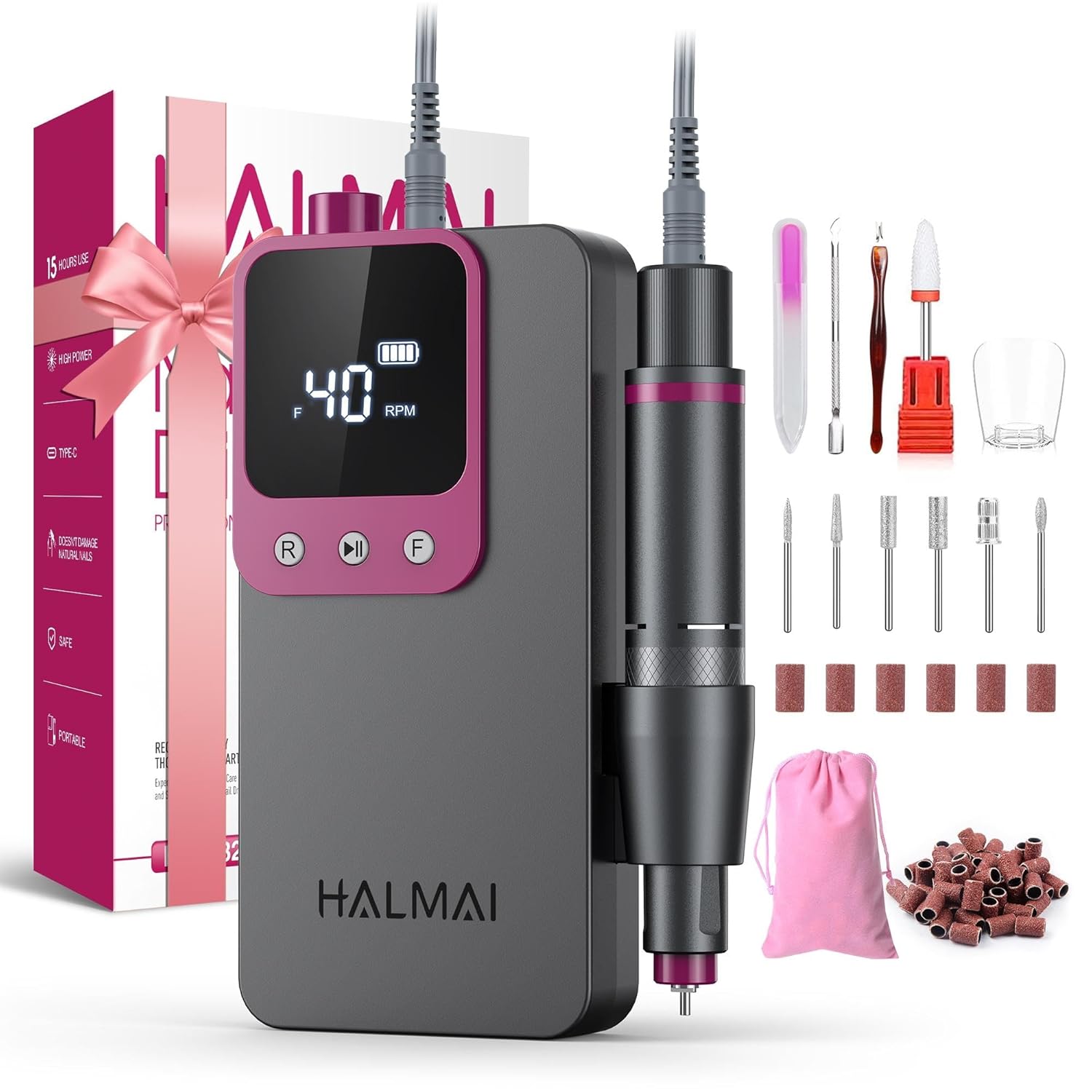 HALMAI Elektrischer Nagelfräser